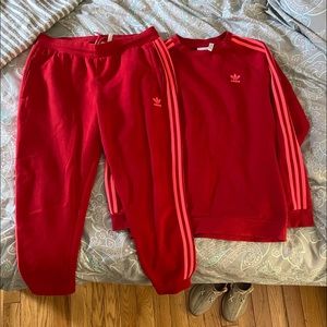 Adidas Neon Pink/Red Set